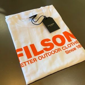 C.C. Filson S/S Pioneer Graphic T-Shirt (Fast Track), NEW  BrWhtCraft